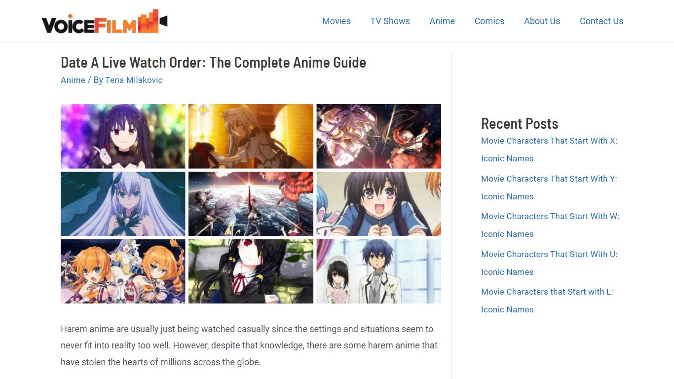 Date A Live Watch Order: The Complete Anime Guide - Voice Film