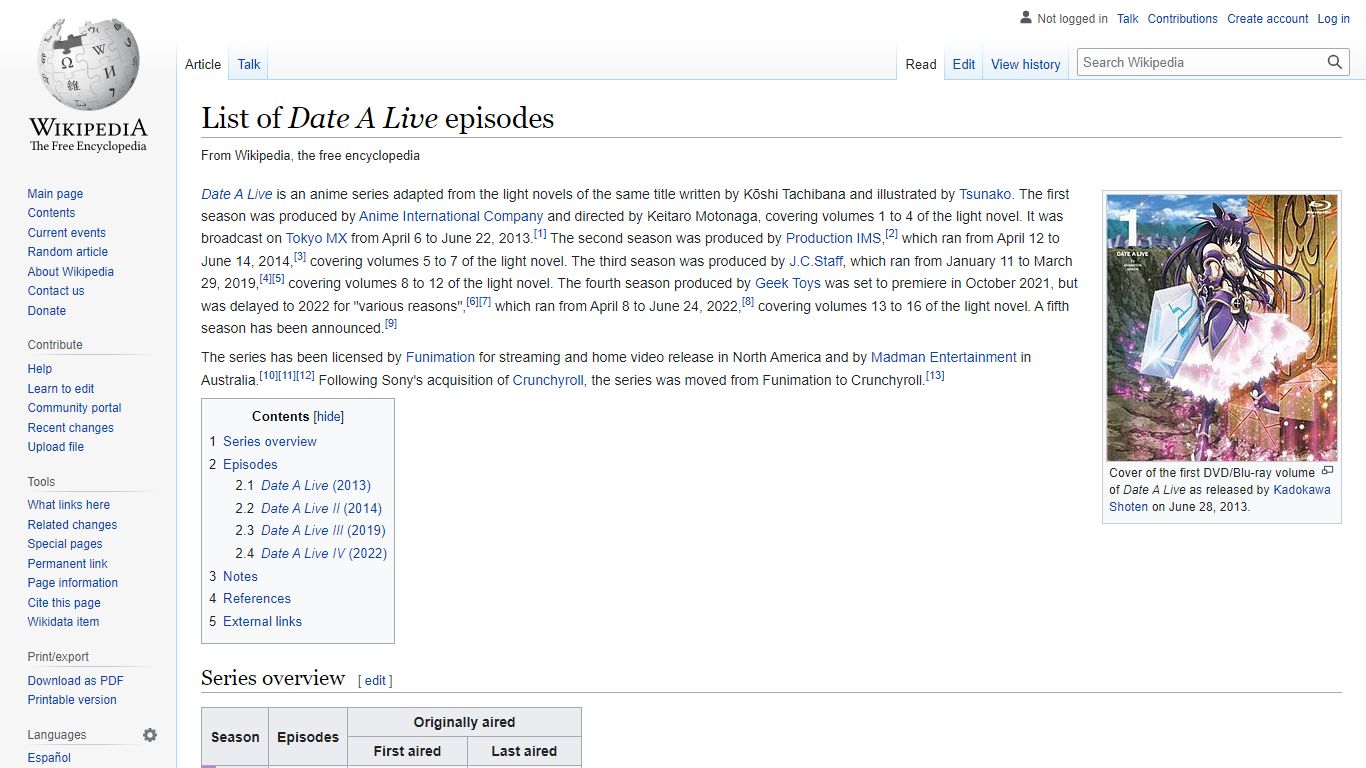 List of Date A Live episodes - Wikipedia